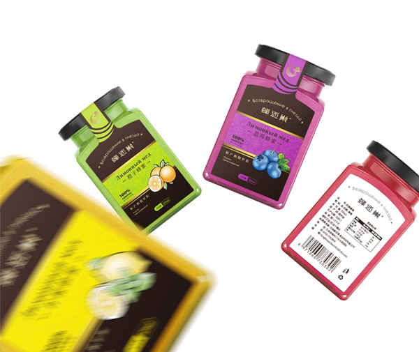 蜂還巢俄羅斯彩色蜂蜜包裝設(shè)計(jì)